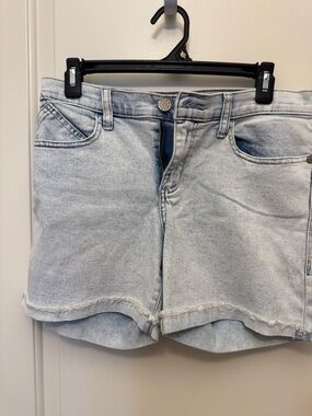 Rock & Republic Acid Wash Denim Bumbershoot Jean Shorts